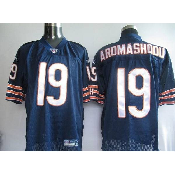 Bears #19 Devin Aromashodu Blue Stitched NFL Jersey