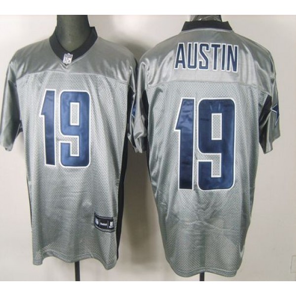 Cowboys #19 Miles Austin Grey Shadow Stitched NFL Jersey