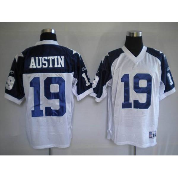 Cowboys #19 Miles Austin White Thanksgiving Stitched Throwback NFL Jersey