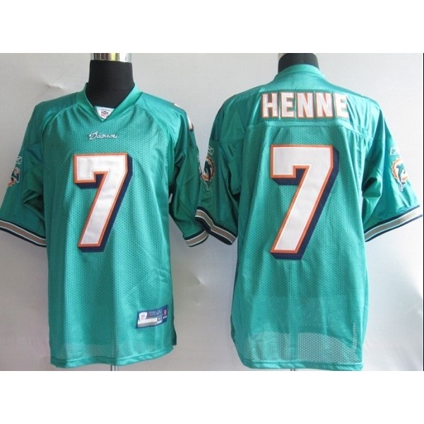 Dolphins #7 Chad Henne Green Stitched NFL Jersey