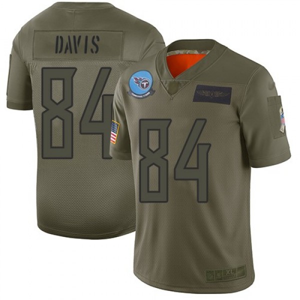 Nike Titans #84 Corey Davis Camo Men's Stitched NFL Limited 2019 Salute To Service Jersey